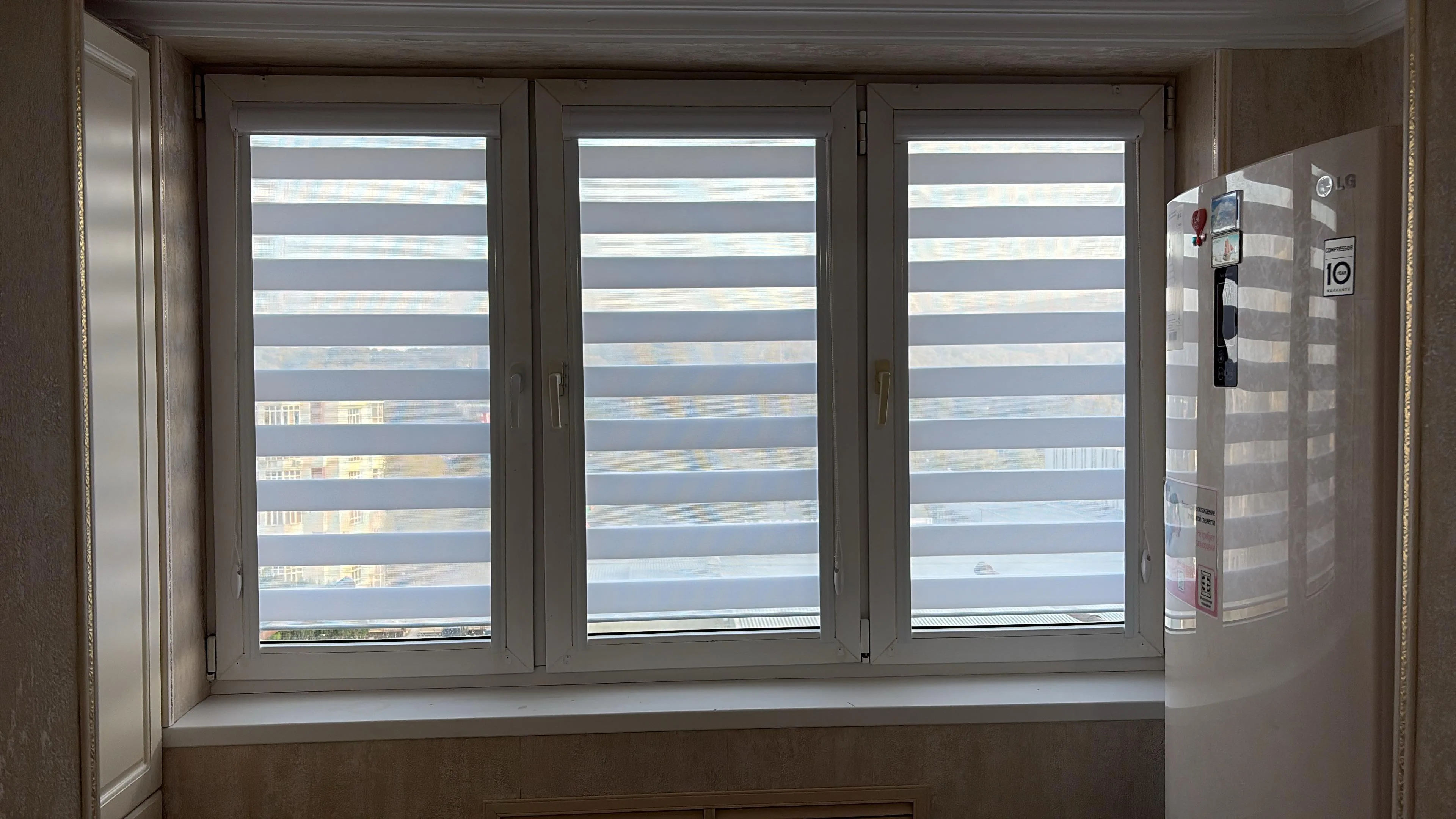 Рулонные шторы зебра день-ночь 48 в Нальчике и КБР на заказ