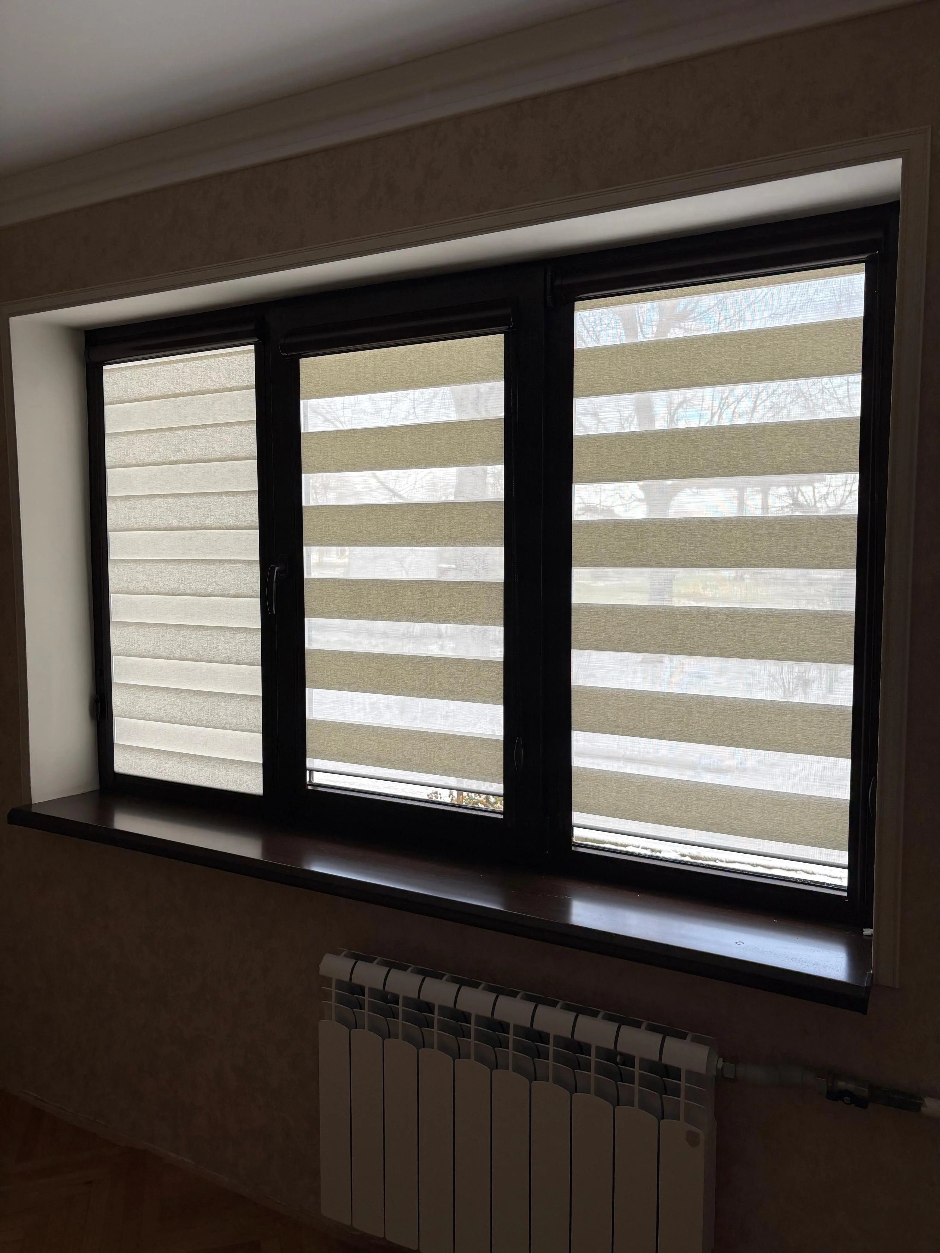 Рулонные шторы зебра день-ночь 104 в Нальчике и КБР на заказ