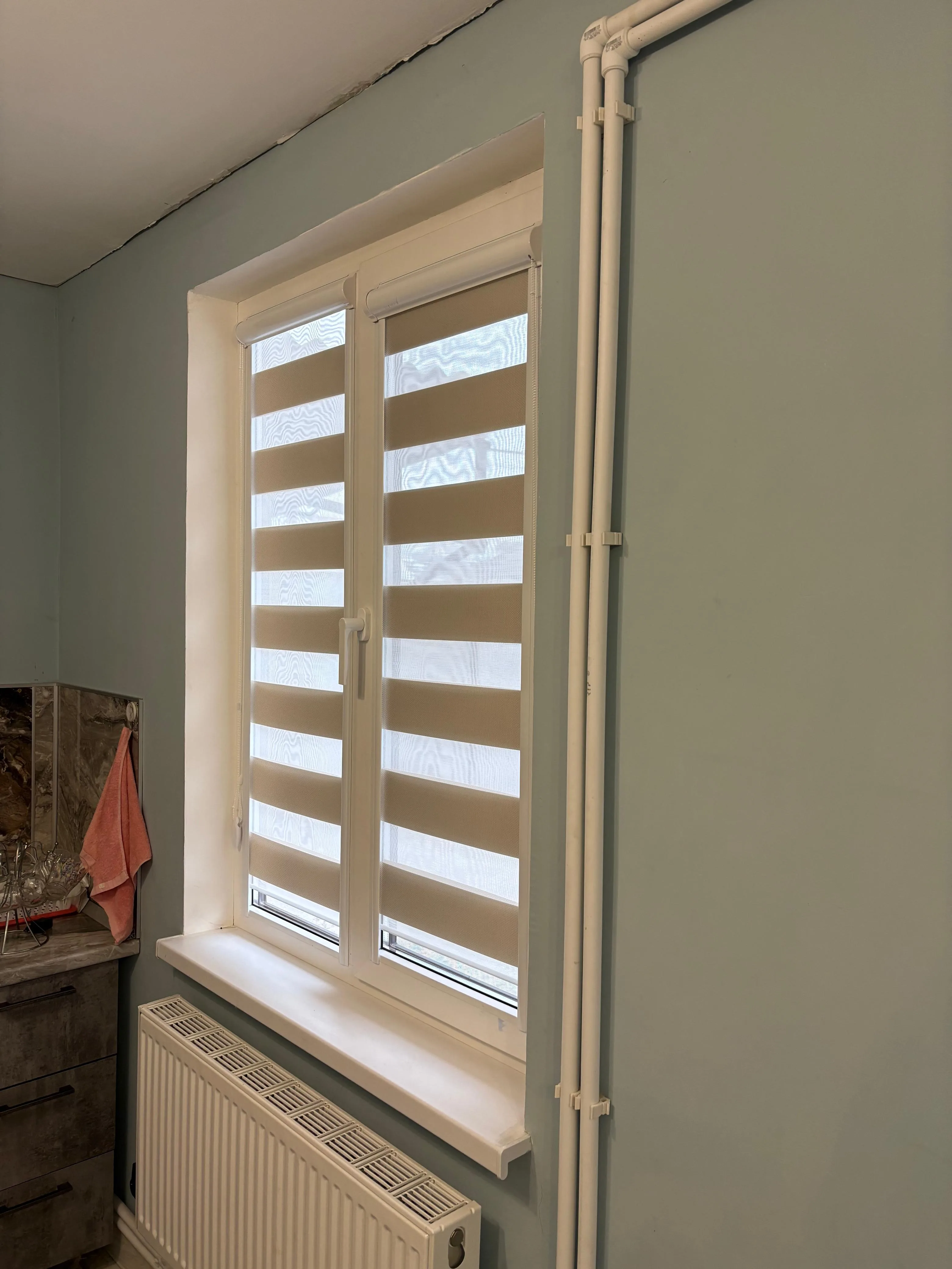 Рулонные шторы зебра день-ночь 115 в Нальчике и КБР на заказ